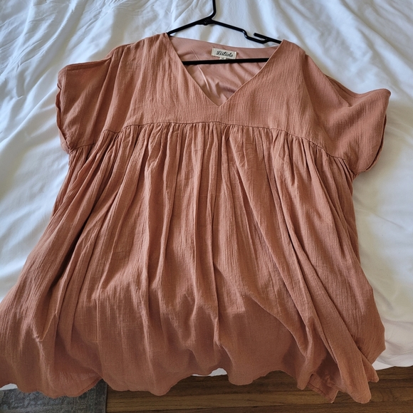 Listicle babydoll tunic smock dress - Picture 8 of 8